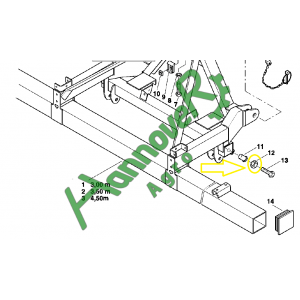 Гайка Optima Kverneland KG01052261 (AC640132)
